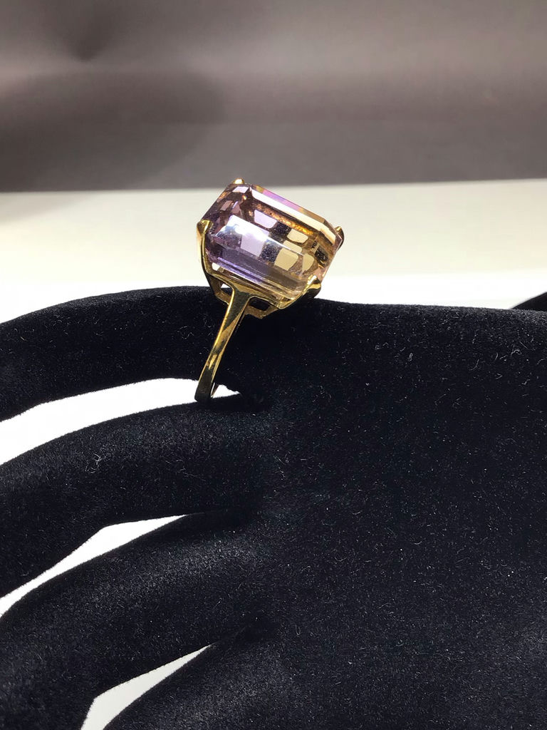 18K Florentine Gold Bracelet & Gemstone Cocktail Ring (27+ dwt) - image 9 of 13