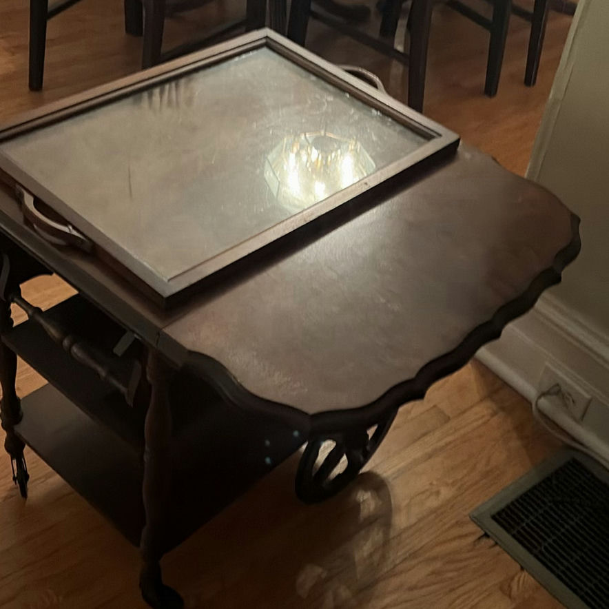 Mahogany Tea Wagon - image 5 of 7