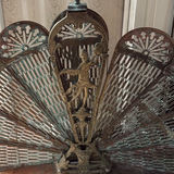 Brass Peacock Fireplace Screen - thumbnail 10 of 14