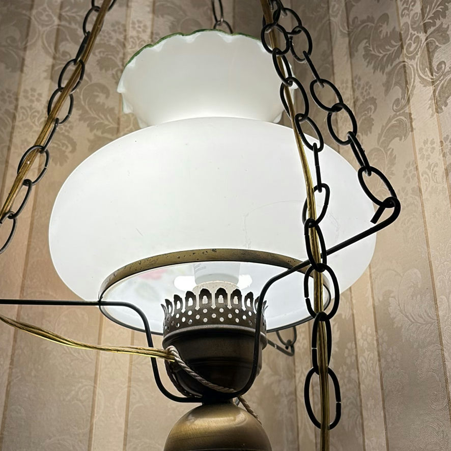 Vintage 1970’s Hanging Swag Lamp - image 6 of 8