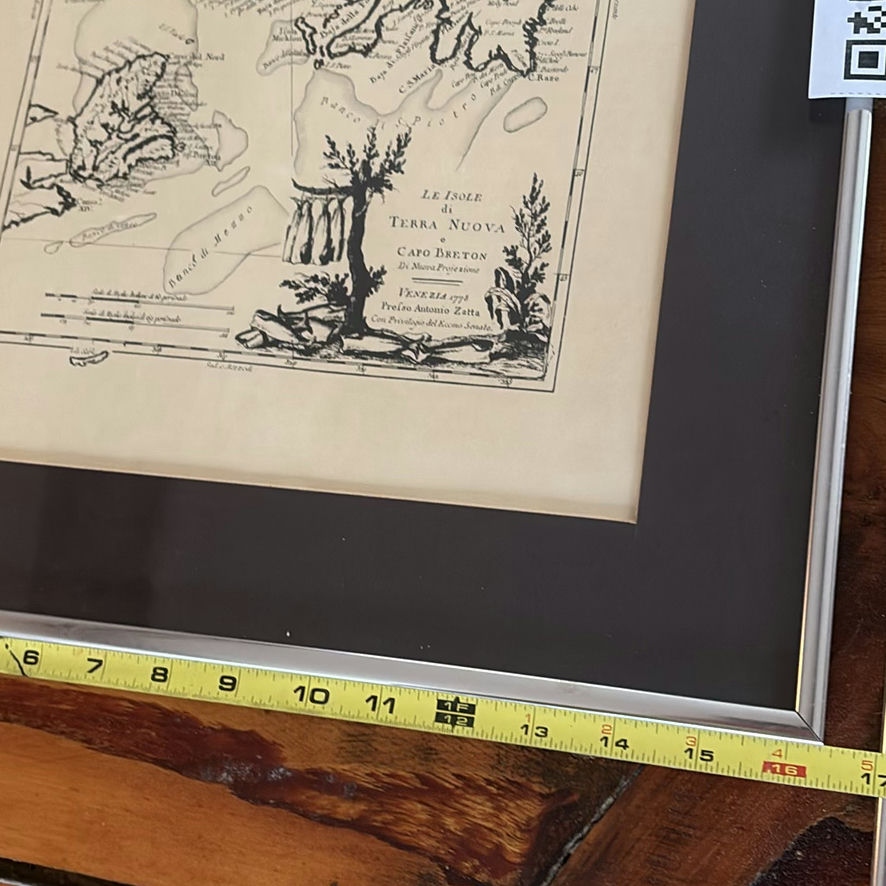 Set of Three Framed Reproduction Vintage Map Prints - image 4 of 13