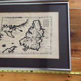 Set of Three Framed Reproduction Vintage Map Prints - thumbnail 2 of 13