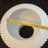 Hobnail White Milk Glass Lamp Globes - thumbnail 9 of 13