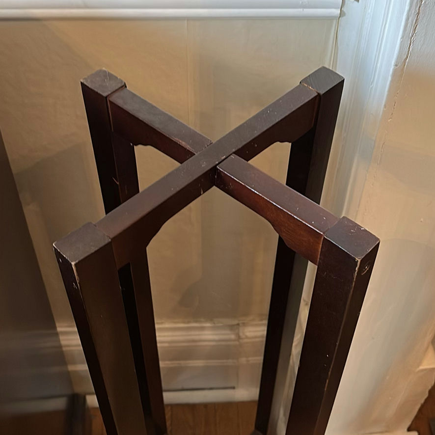 Tall Wooden Plant Stands & Farmhouse Stool - image 19 of 19