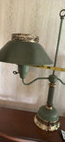 Green Tole Painted Metal Table Lamps - thumbnail 5 of 11