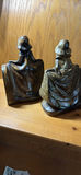 Vintage Bronze Horse Bookends; Plaster Victorian Style Bookends - thumbnail 10 of 13
