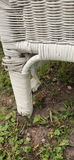 6-Piece White Whicker Outdoor Lounge Set - thumbnail 7 of 20