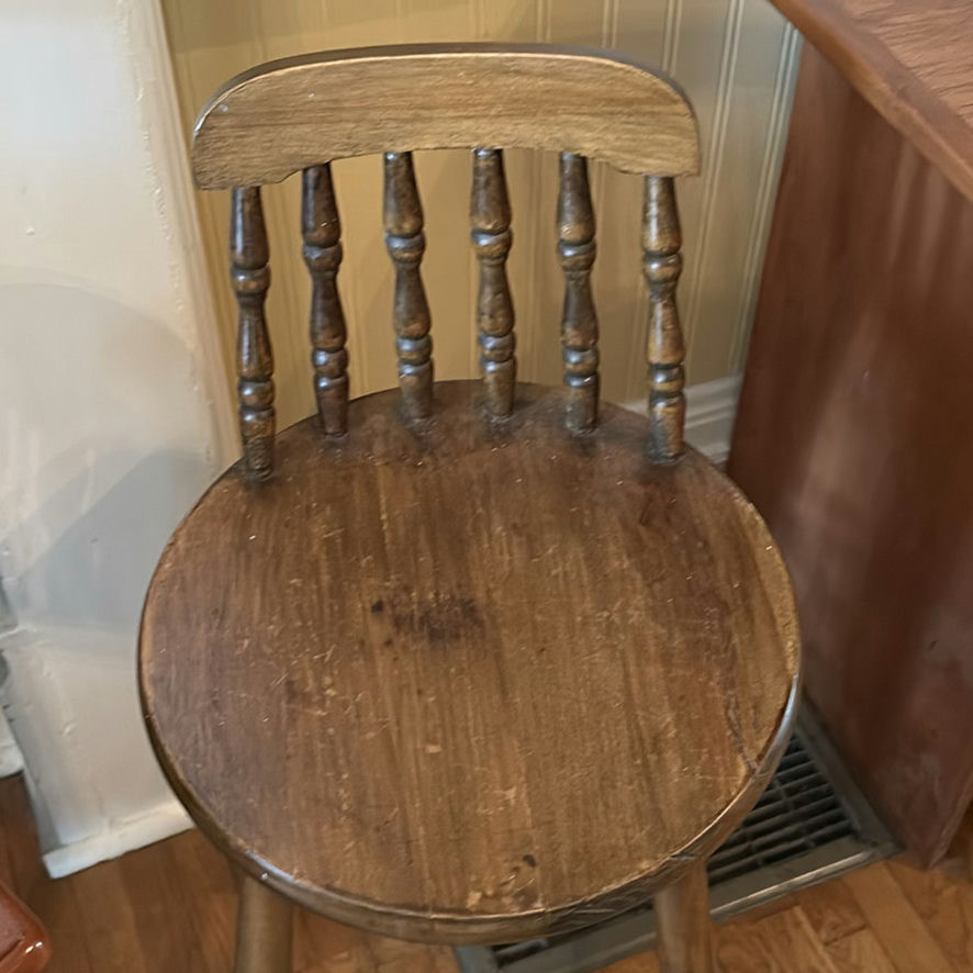 Tall Wooden Plant Stands & Farmhouse Stool - image 9 of 19