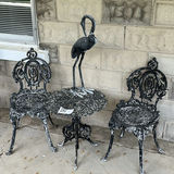 Weathered Cast Iron Bistro Set - thumbnail 1 of 13