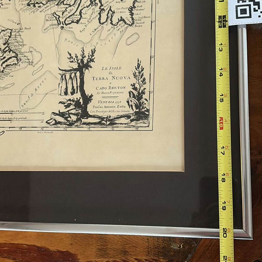 Set of Three Framed Reproduction Vintage Map Prints - image 5 of 13