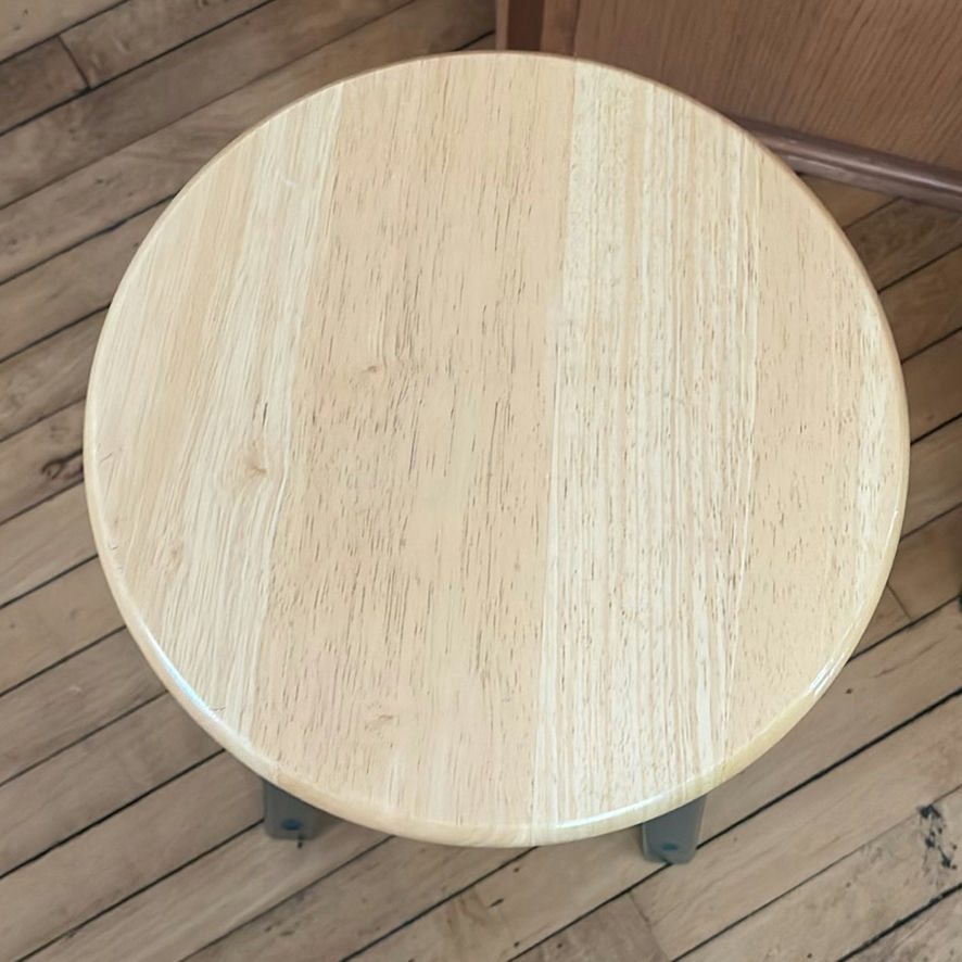 Four Rustic Wooden Stools - image 4 of 9