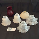 Collection of Vintage Glass Bell Shades - thumbnail 1 of 15
