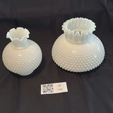 Hobnail White Milk Glass Lamp Globes - thumbnail 1 of 13