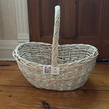 Large White Wicker Basket - thumbnail 1 of 7