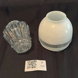 Two Vintage Glass Replacement Globes - thumbnail 1 of 11