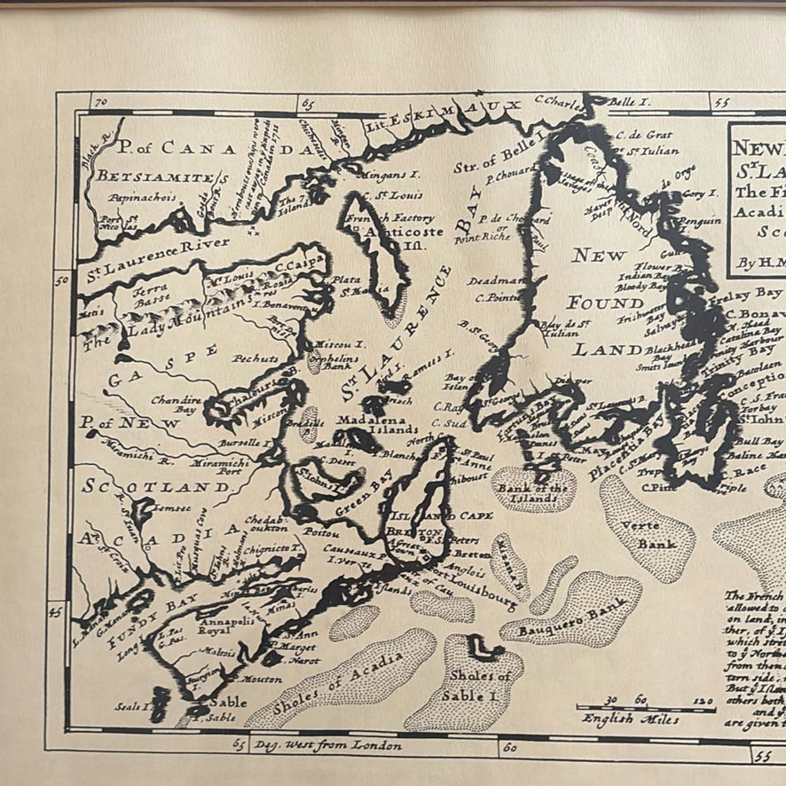 Set of Three Framed Reproduction Vintage Map Prints - image 13 of 13