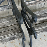 Two Cast Iron Bench Chairs - thumbnail 11 of 11