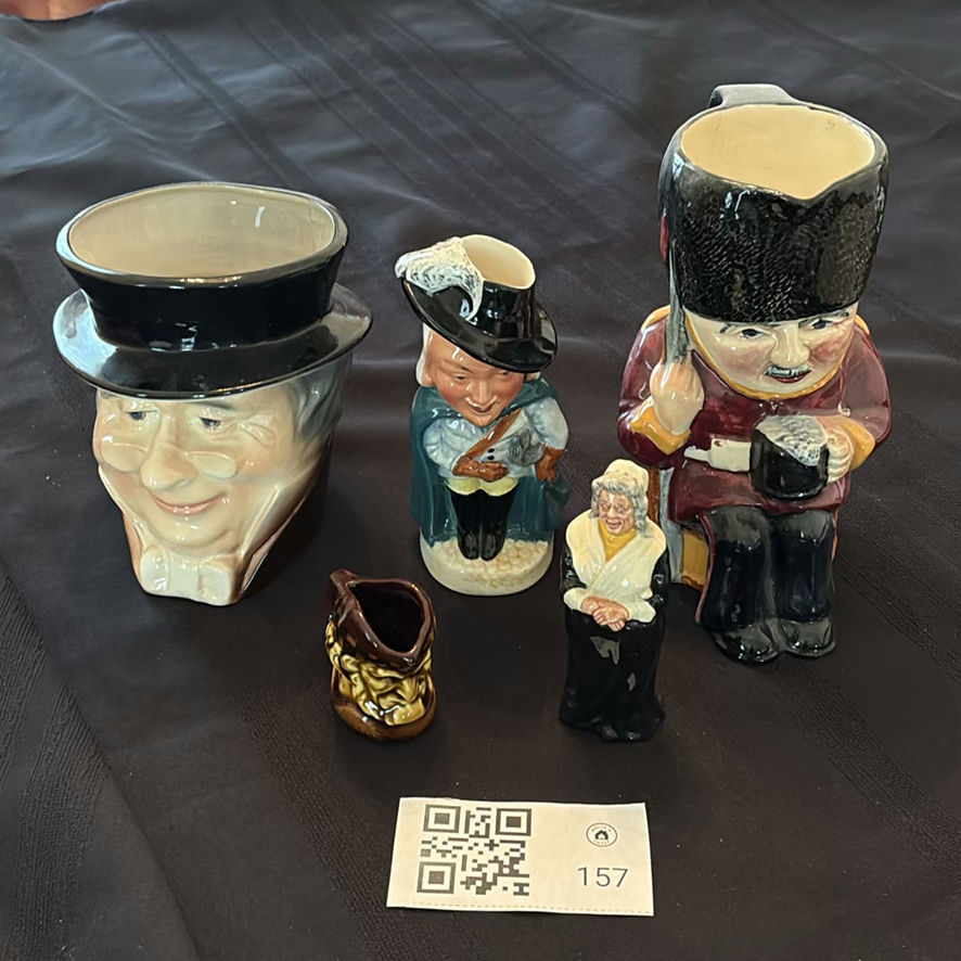 Collection of Character Ceramic Toby Jugs and Figurines - image 1 of 26