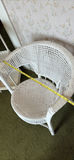 White Wicker Chair, Shelf and Basket - thumbnail 11 of 16