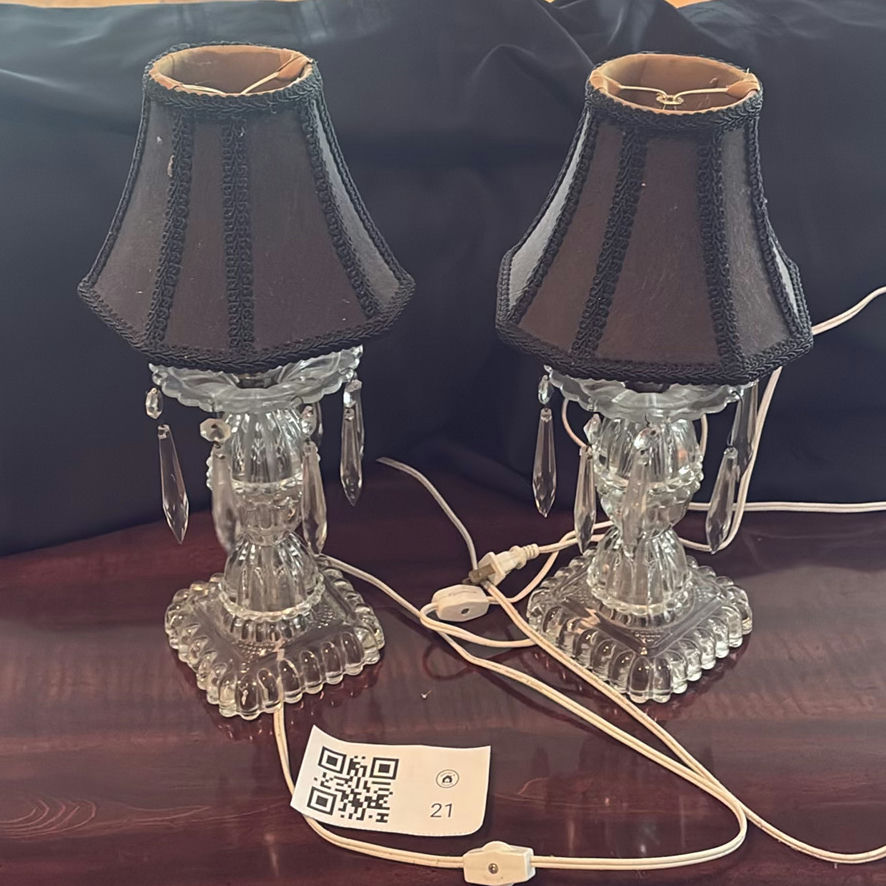 Two Boudoir Table Lamps - image 1 of 7