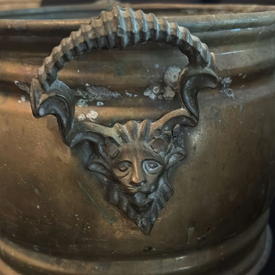 Two Copper and Brass Pots - image 10 of 15