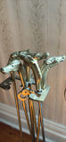 Vintage Brass Fireplace Companion Set - thumbnail 2 of 9