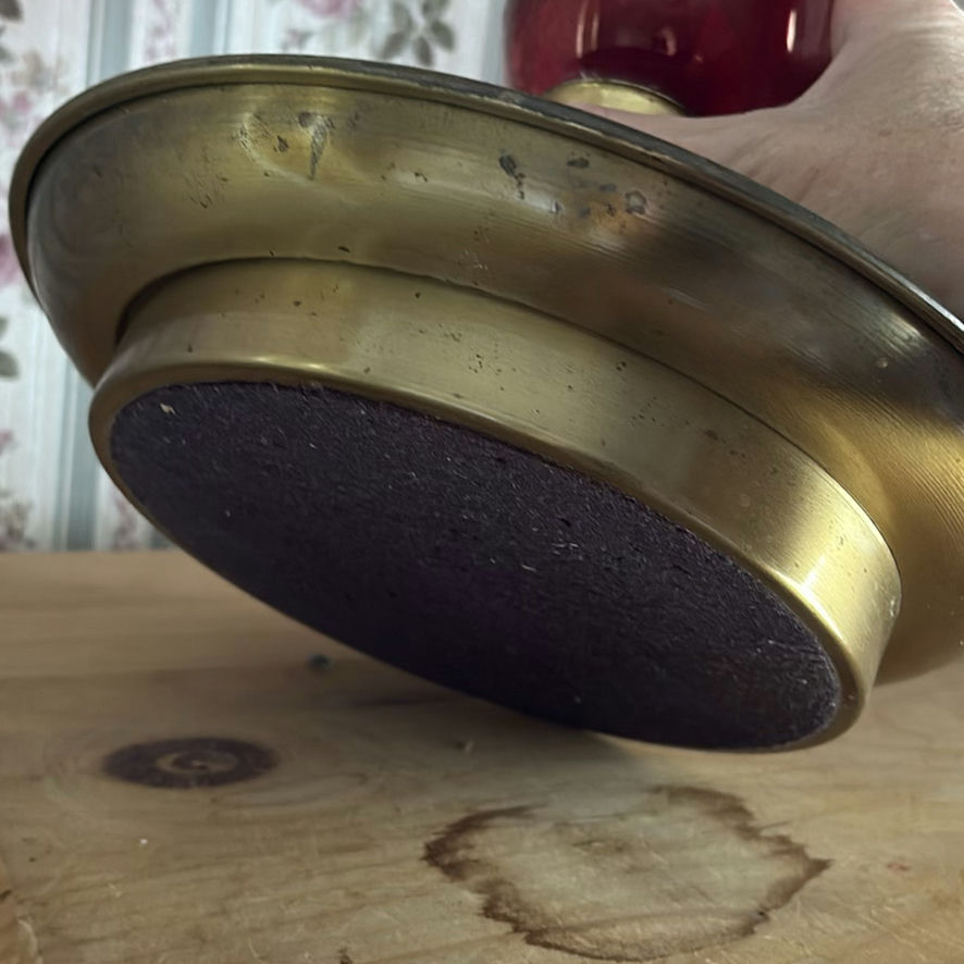 Large Brass Candle Holder - image 7 of 8