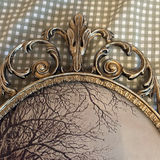Ornate Metal Oval Framed Art - thumbnail 4 of 11