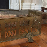 Antique Brass Fireplace Fender - thumbnail 12 of 15