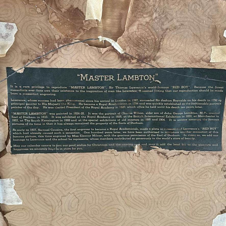 “The Little Midshipman” & “Master Lambton” Prints - image 16 of 16