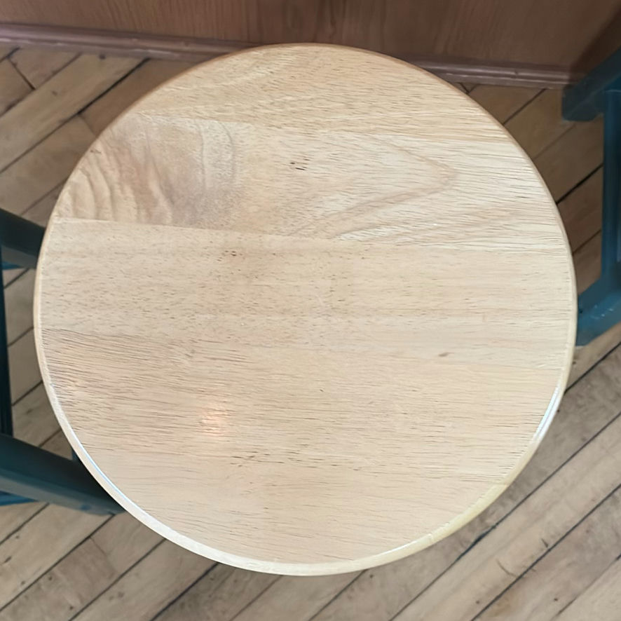 Four Rustic Wooden Stools - image 5 of 9