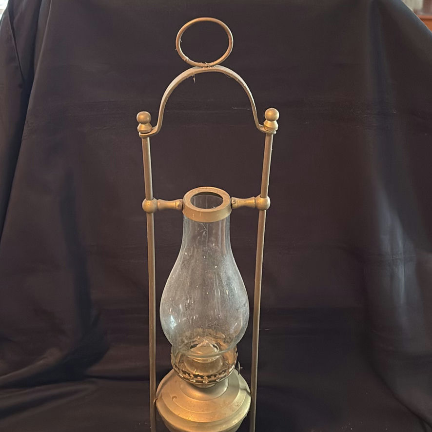 Metal Oil Lantern with Glass Chimney - image 4 of 10