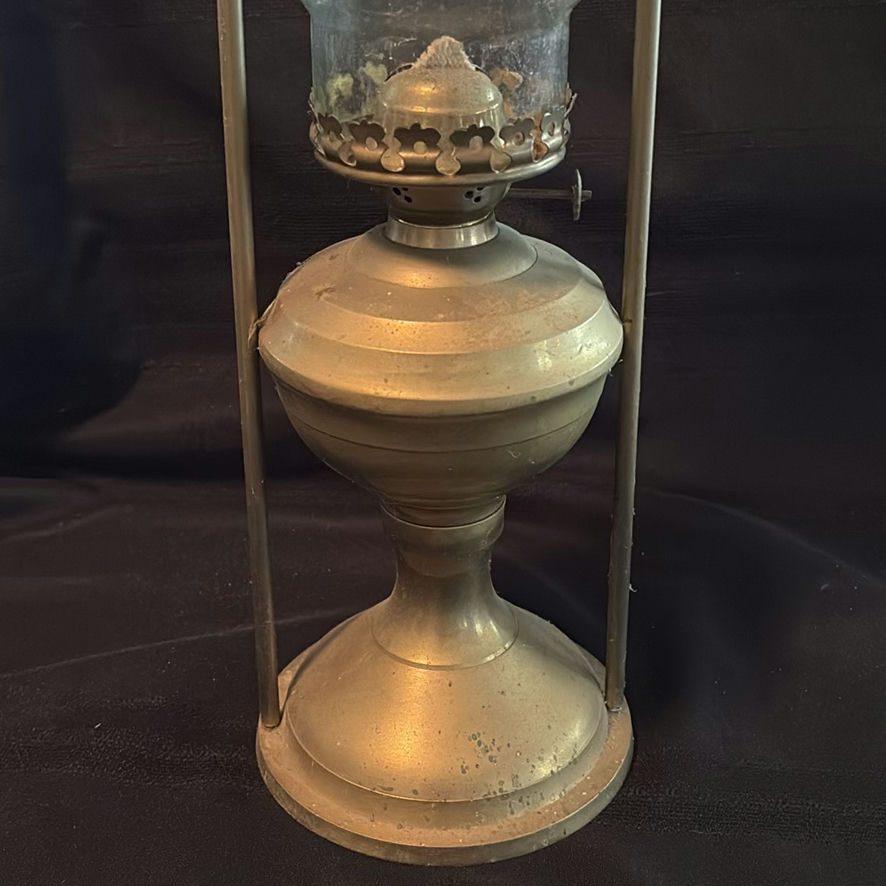 Metal Oil Lantern with Glass Chimney - image 2 of 10