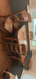 Solid Oak Dinning Table & 5 Chairs - thumbnail 1 of 13