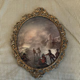Ornate Metal Oval  Framed Art - thumbnail 7 of 11