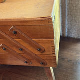 Wooden Sewing Basket and Knitting Supplies - thumbnail 10 of 10