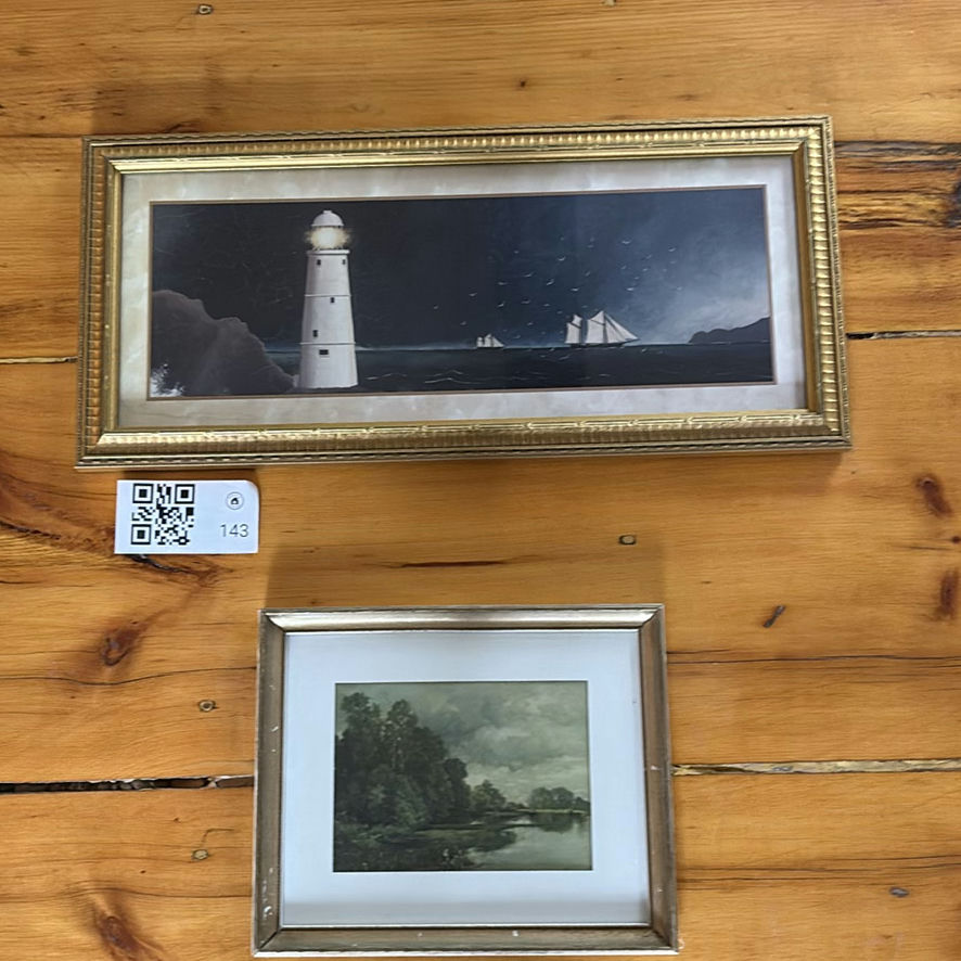 Two Framed Landscape and Lighthouse Prints - image 4 of 13