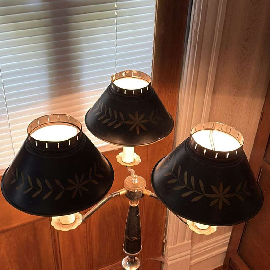 Vintage Toleware Floor Lamp - image 12 of 12