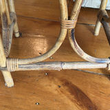 Vintage Wicker & Bamboo Side Tables - thumbnail 11 of 12