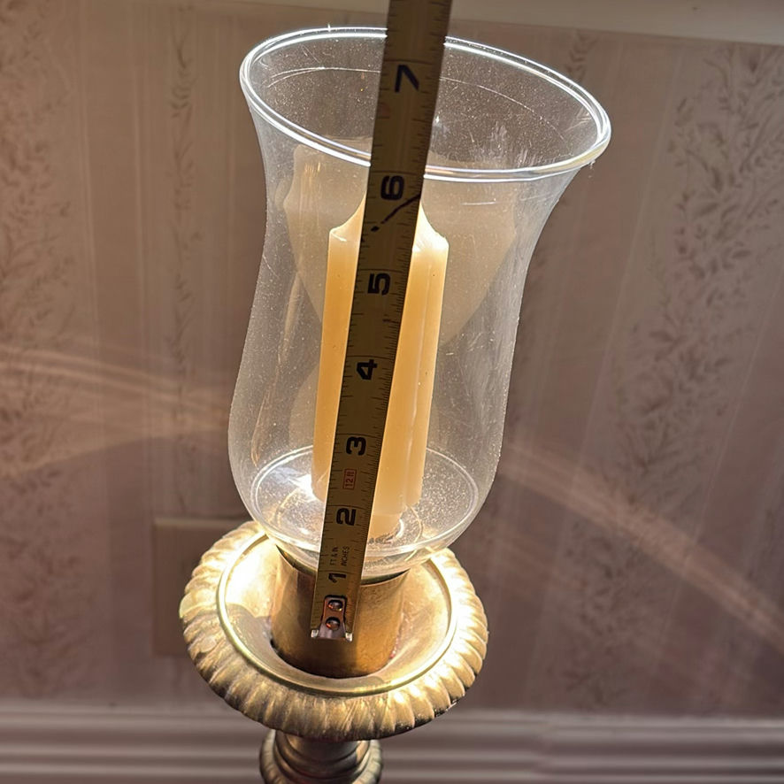 Brass Torchiere Candle Pillars - image 11 of 13