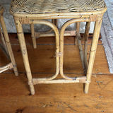 Vintage Wicker & Bamboo Side Tables - thumbnail 6 of 12