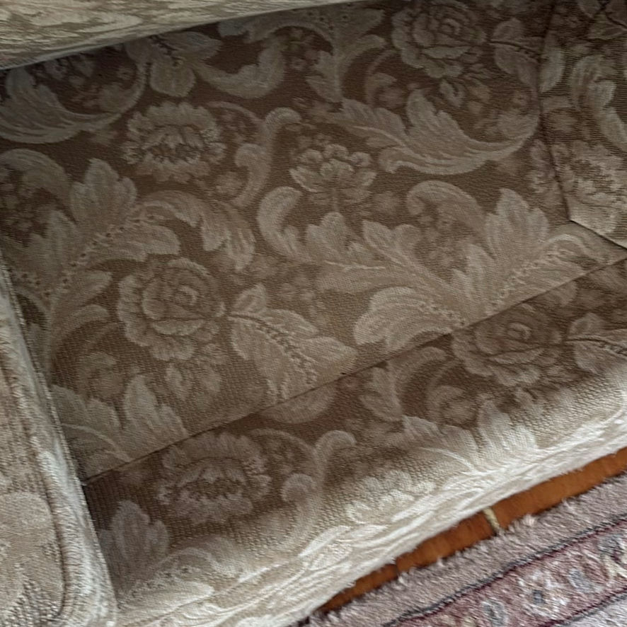 Cream/Tan Floral Sofa - image 12 of 12
