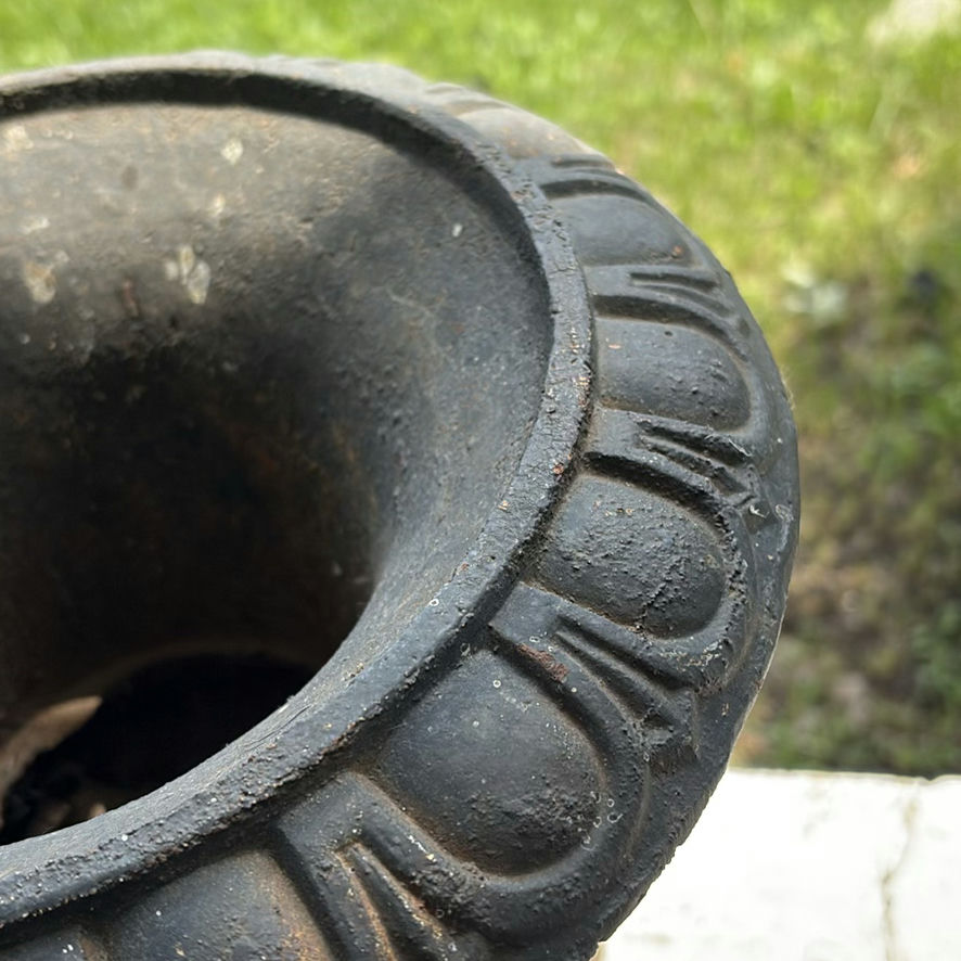 Pair Of Cast Iron Urn Planters - image 7 of 8