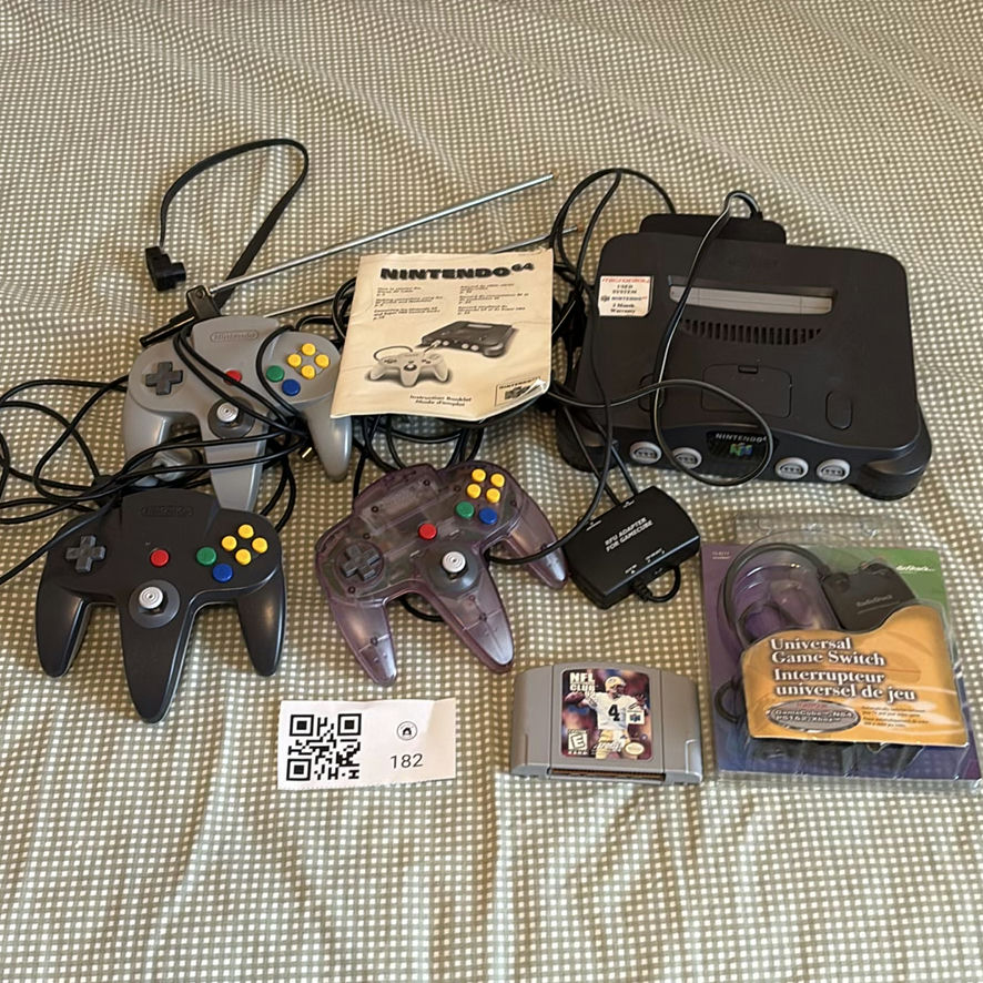 Retro Nintendo 64 Console & Controllers - image 1 of 10