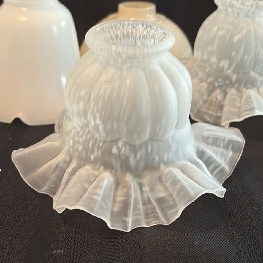 Collection of Vintage Glass Bell Shades - image 7 of 15