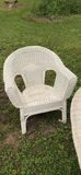 6-Piece White Whicker Outdoor Lounge Set - thumbnail 5 of 20