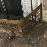 Antique Brass Fireplace Fender - thumbnail 8 of 15