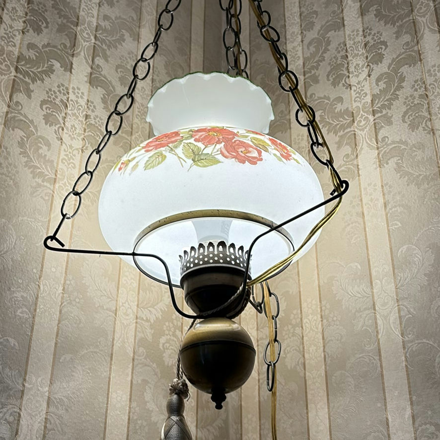 Vintage 1970’s Hanging Swag Lamp - image 8 of 8