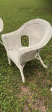 6-Piece White Whicker Outdoor Lounge Set - thumbnail 9 of 20
