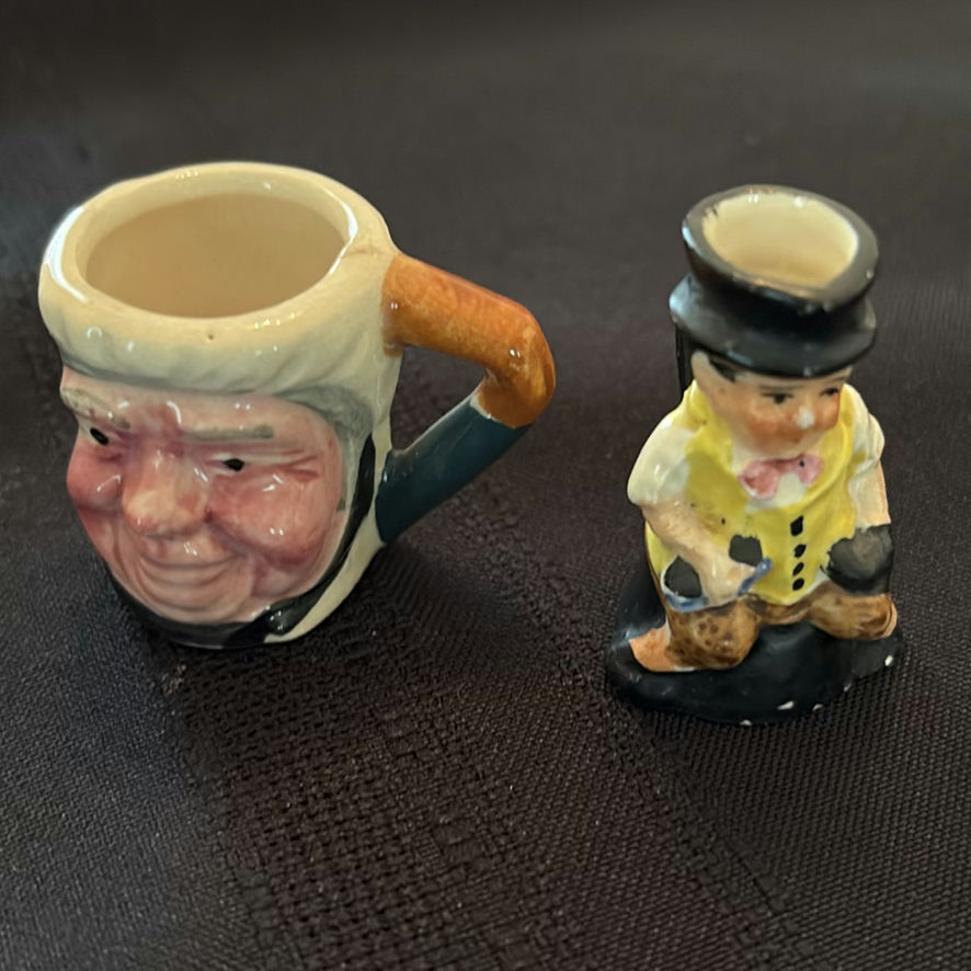 Collection of Character Ceramic Teapots, Toby Jugs, and Miniature Figurines - image 17 of 19